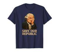 Save Our Republic George Washington Facepalm Protest T-Shirt