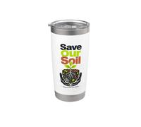 Save Our Soil and Regenerate the Earth Regenerative Farming Stainless Steel Insulated Tumbler