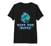 Save Our Waters Earth Day 2026 Clean Water Conservation Premium T-Shirt