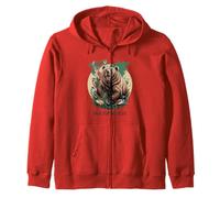 Save Our Wildlife Bear Deer Birds Forest Conservation Zip Hoodie
