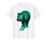 Save Our Woods Environmental Protection Bear Nature Lovers T-Shirt