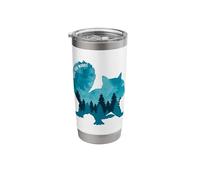 Save Our Woods Environmental Protection Squirrel Stainless Steel Insulated Tumbler