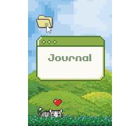 Save Progress Journal: Retro Pixel Art Notebook - Plain Pages - Cozy Gamer Aesthetic, 90s Desktop UI Style, Perfect Gift for Tech Lovers and Artists