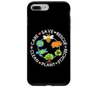 Save Rescue Recycle Clean Crayon Kids Earth Day Boys Girls Case for iPhone 7 Plus/8 Plus