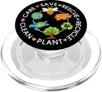 Save Rescue Recycle Clean Crayon Kids Earth Day Boys Girls PopSockets PopGrip for MagSafe