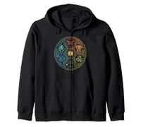 Save Rescue Recycle Earth Day Zip Hoodie