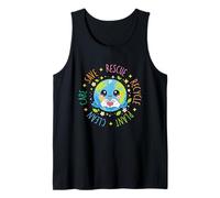 Save Rescue Recycle Plant Clean Care - Climate Earth Day Tank Top