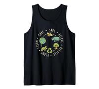 Save Rescue Recycle Plant Clean Care - Earth Day Climate Tank Top