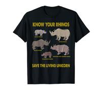 Save Rhino- Know Your Rhinos Save The Living Unicorn T-Shirt T-Shirt