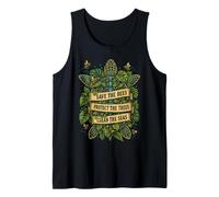 Save Sea Turtles The Bees Protect Trees Seas Nature Earth Tank Top