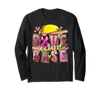 Save Second and Base Softball Breast Cancer Awareness Month Long Sleeve T-Shirt