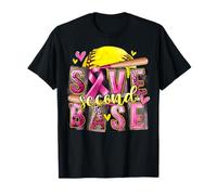 Save Second and Base Softball Breast Cancer Awareness Month T-Shirt