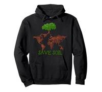 Save Soil Support Sadhguru To Save Our Lives Cute Earth Day Pullover Hoodie