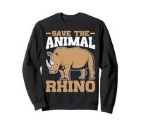 Save The Animal Rhino Sweatshirt