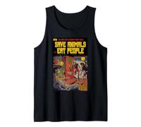 Save The Animals Eat People Vegan Animal Liberation Tank Top