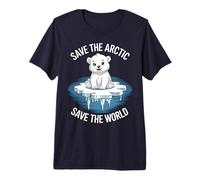 Save the Arctic, Save the World Climate Change Earth Day Premium T-Shirt