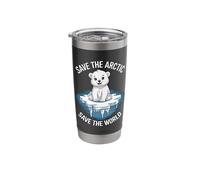 Save the Arctic, Save the World Climate Change Earth Day Stainless Steel Insulated Tumbler