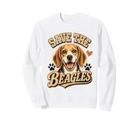 Save the Beagles Animal Rescue Dogs Pets Protest Adoption Sweatshirt