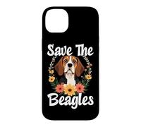 Save The Beagles Beagle Rescue Adoption Support Case for iPhone 14 Plus