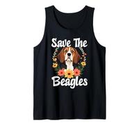 Save The Beagles Beagle Rescue Adoption Support Tank Top