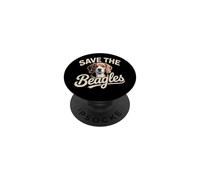 Save The Beagles Cute Dog Lover Rescue Graphic PopSockets Adhesive PopGrip