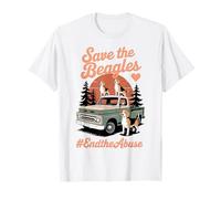 Save The Beagles End The Abuse Rescue Beagle T-Shirt