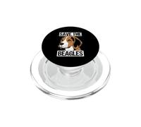 SAVE THE BEAGLES Funny Dog Lover Gift PopSockets PopGrip for MagSafe