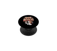 Save the Beagles Hound Dog Lover Beagle Rescue PopSockets Adhesive PopGrip