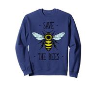 Save the Bees Bee Vintage Illustration Nature Lover Sweatshirt