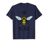 Save The Bees Bee Vintage Illustration Nature Lover T-Shirt