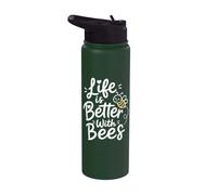 Save The Bees Beekeeper Bee Lover Stainless Steel Insulated Water Bottle