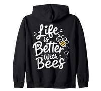 Save The Bees Beekeeper Bee Lover Zip Hoodie