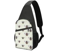 Save The Bees Crossbody Backpack Shoulder Bag Lightweight One Strap Sling Bag Travel Hiking Daypack