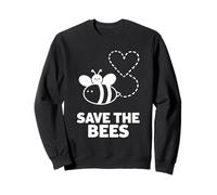 Save The Bees Cute Kawaii Bee Nature Lover Design Sweatshirt