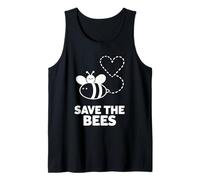 Save The Bees Cute Kawaii Bee Nature Lover Design Tank Top