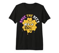 Save The Bees Earth Day Cute Environmental Climate Change Premium T-Shirt