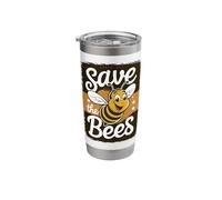 Save The Bees Earth Day Protect Our Earth Stainless Steel Insulated Tumbler