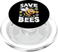 Save The Bees Earth Day Save Our Planet Environmental PopSockets PopGrip for MagSafe