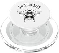 Save The Bees Earth Day Save Our Planet Environmental PopSockets PopGrip for MagSafe