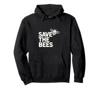 Save The Bees Eco Friendly Nature Awareness Design Pullover Hoodie