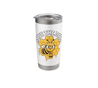 Save The Bees Environmental Climate Change Earth Day Stainless Steel Insulated Tumbler