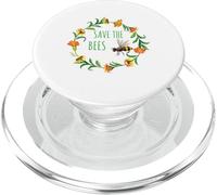 Save The Bees - Flowers, Hives, Earth Day, Environment Gift PopSockets PopGrip for MagSafe