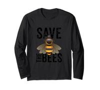 Save The Bees -Flowers, Hives, Earth Day, Environment, Peace Long Sleeve T-Shirt
