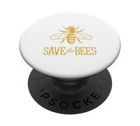 Save The Bees -Flowers, Hives, Earth Day, Environment, Peace PopSockets Adhesive PopGrip