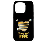 Save the Bees Heart Apiary Bee Beekeeper Earth Day Men Women Case for iPhone 15 Pro