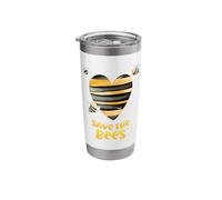 Save the Bees Heart Apiary Bee Beekeeper Earth Day Men Women Stainless Steel Insulated Tumbler