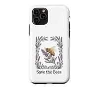 Save the Bees Honeybee Lavender Floral Men Women Teens Kids Case for iPhone 11 Pro