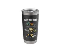 Save The Bees Native Pollinator Mason Leafcutter Bumblebee Stainless Steel Insulated Tumbler