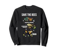 Save The Bees Native Pollinator Mason Leafcutter Bumblebee Sweatshirt