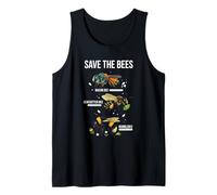 Save The Bees Native Pollinator Mason Leafcutter Bumblebee Tank Top